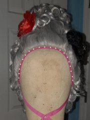 04 18th Century "Vampire Marie Antoinette" Wig Design - front