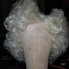 16 1920s “Flapper Fingerwave” Wig Repair  and Design - backcomb