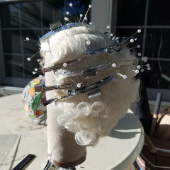 21 1920s “Flapper Fingerwave” Wig Repair  and Design - fingerwaves